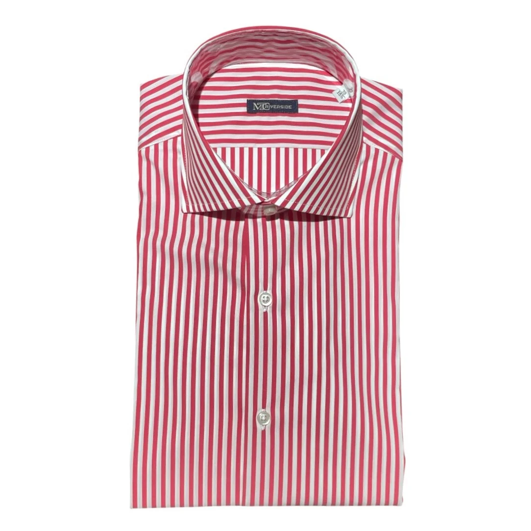 Camicia italian fit righe strette N2031-B430 - V&V - immagine 5